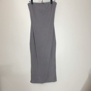 MISSGUIDED NWTLight grey tube top body con dress